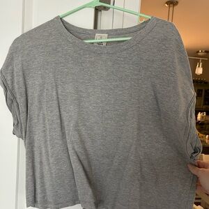 Free People Gray Crop Top